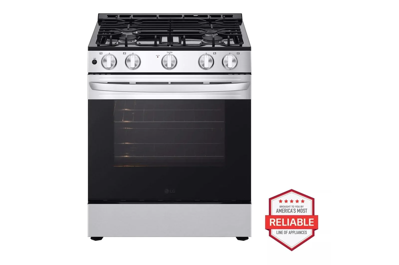 Lg LSGL5830S 5.8 Cu. Ft. Gas Slide-In Range With Easyclean Slide In Ranges front control slide-in stove