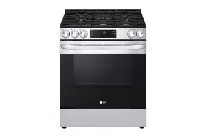 Lg LSGL5831F 5.8 Cu Ft. Smart Wi-Fi Enabled Gas Slide-In Range With Easyclean Slide In Ranges front control slide-in stove