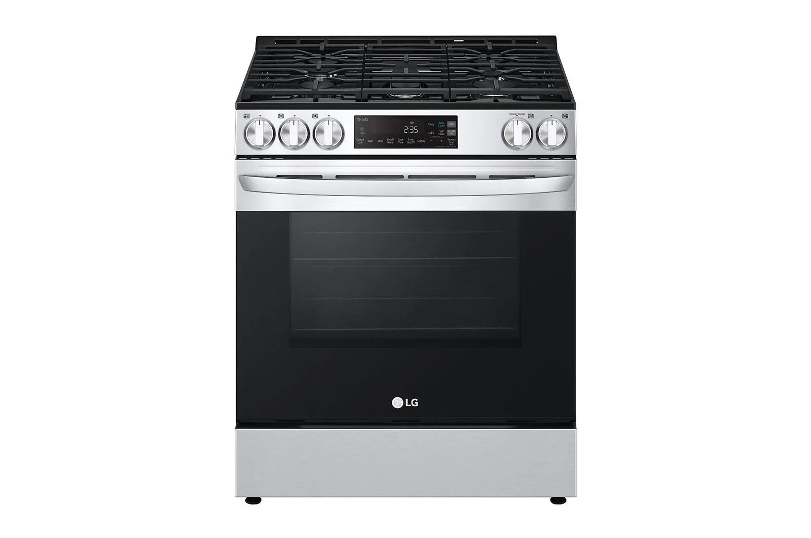 Lg LSGL5831F 5.8 Cu Ft. Smart Wi-Fi Enabled Gas Slide-In Range With Easyclean Slide In Ranges front control slide-in stove