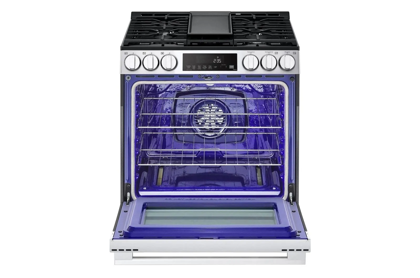Lg LSGL5833X 5.8 Cu. Ft. Smart Gas Slide-In Range With Convection, Air Fry And Easyclean