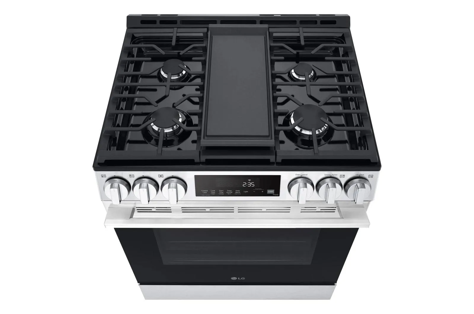 Lg LSGL5833X 5.8 Cu. Ft. Smart Gas Slide-In Range With Convection, Air Fry And Easyclean