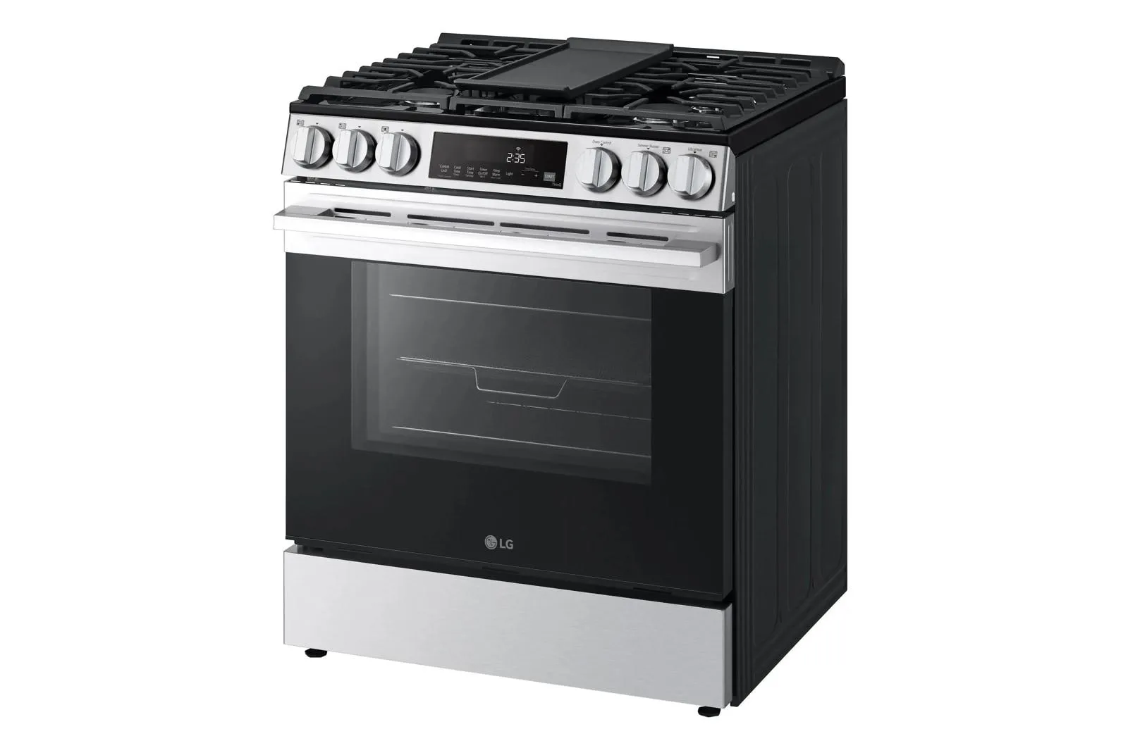 Lg LSGL5833X 5.8 Cu. Ft. Smart Gas Slide-In Range With Convection, Air Fry And Easyclean