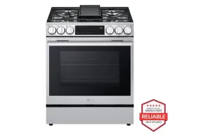 Lg LSGL6335X 6.3 Cu Ft. Smart Gas Slide-In Range Probake Convection Instaview, And Air Fry Slide In Ranges front control slide-in stove