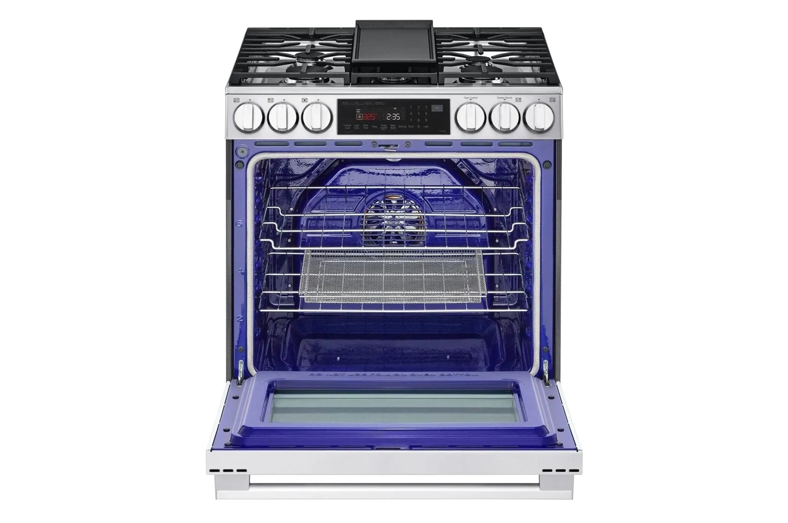 Lg LSGL6335X 6.3 Cu Ft. Smart Gas Slide-In Range Probake Convection Instaview, And Air Fry