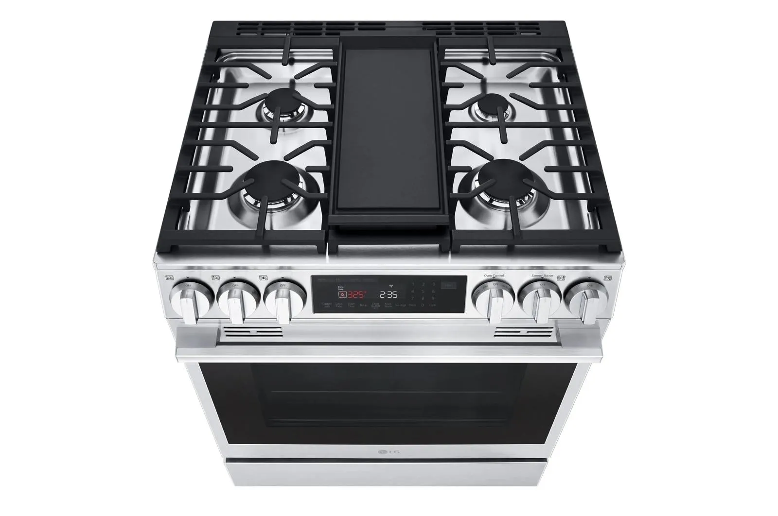 Lg LSGL6335X 6.3 Cu Ft. Smart Gas Slide-In Range Probake Convection Instaview, And Air Fry