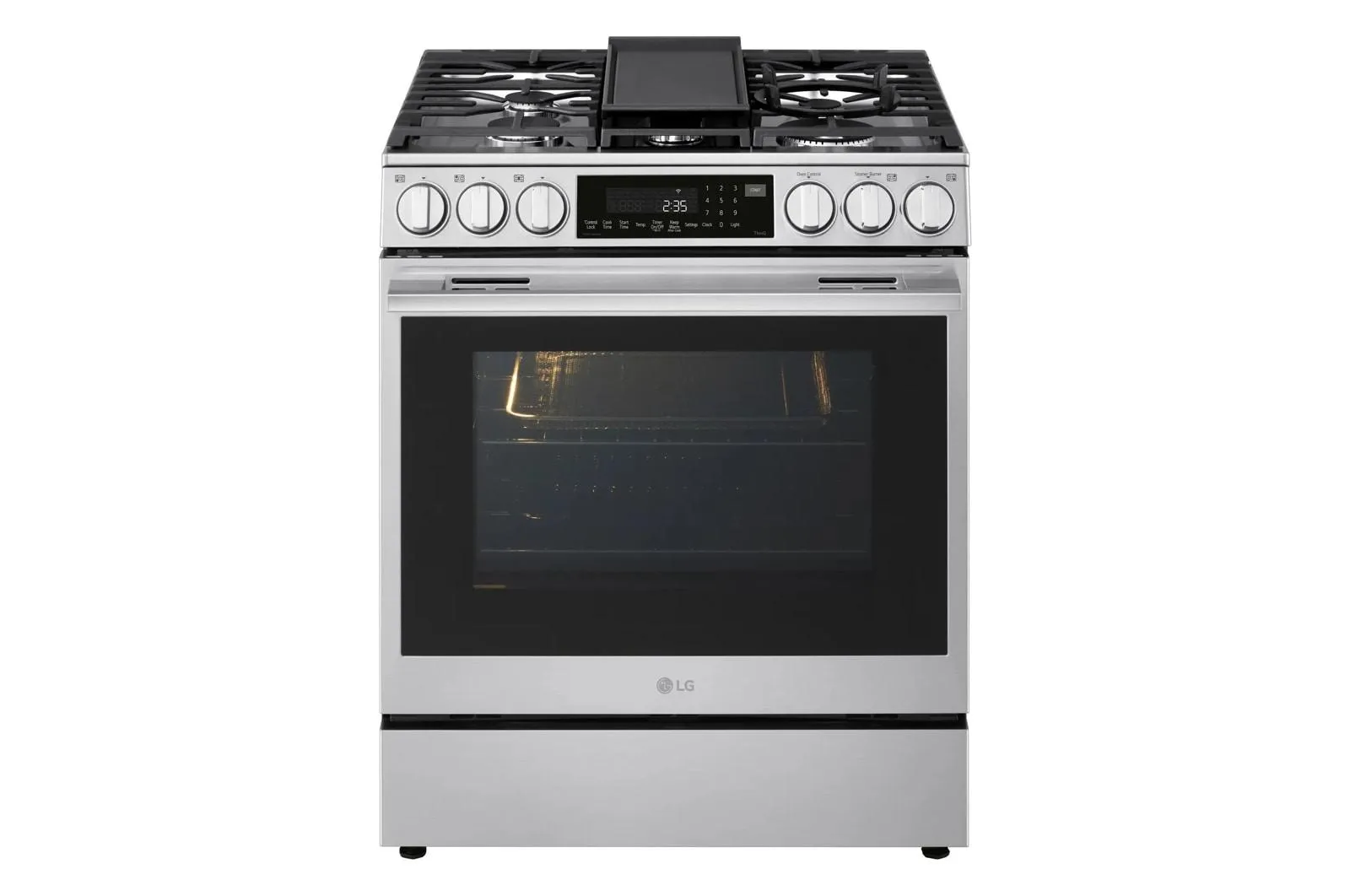 Lg LSGL6337X 6.3 Cu Ft. Smart Gas Slide-In Range With Instaview, Probake Convection, And Air Fry