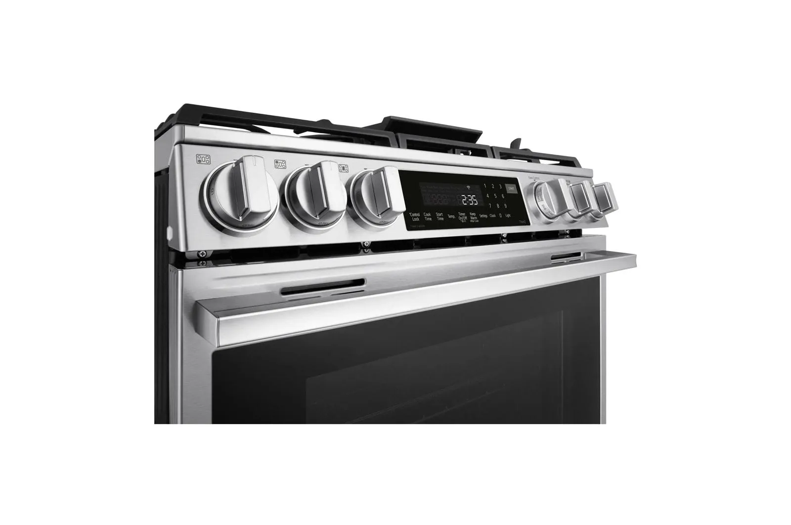 Lg LSGL6337X 6.3 Cu Ft. Smart Gas Slide-In Range With Instaview, Probake Convection, And Air Fry