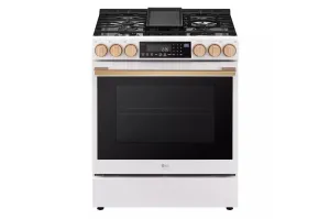 Lg LSGS6338N Lg Studio 6.3 Cu. Ft. Instaview Gas Slide-In Range With Probake Convection And Air Fry Slide In Ranges front control slide-in stove