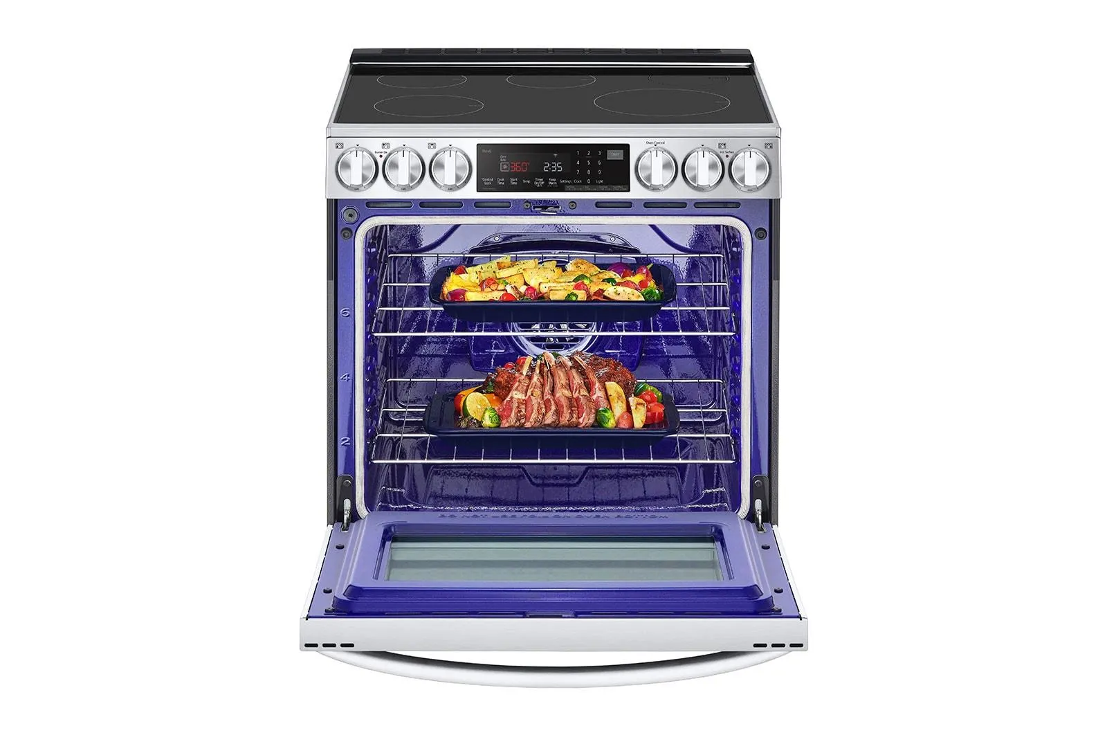 Lg LSIL6336F 6.3 Cu. Ft. Smart Induction Slide-In Range With Instaview, Probake Convection, Air Fry, And Air Sous Vide