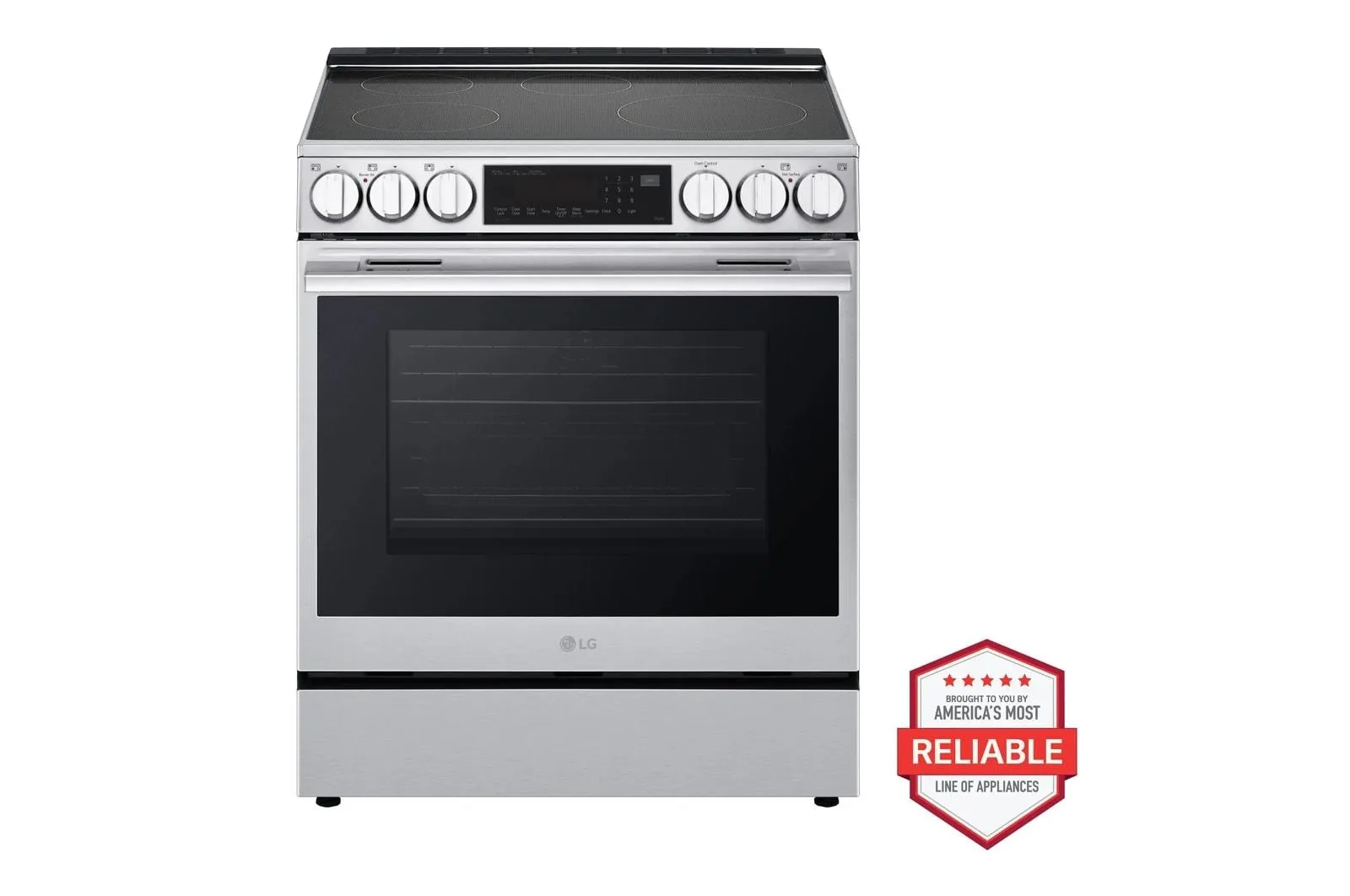 Lg LSIL6336XE 6.3 Cu. Ft. Smart Induction Slide-In Range With Instaview, Probake Convection, Air Fry, And Air Sous Vide Slide In Ranges front control slide-in stove