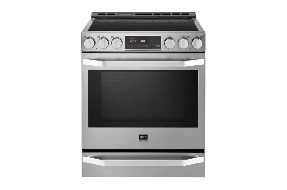 Lg LSIS3018SS Lg Studio 6.3 Cu. Ft. Induction Slide-In Range With Probake Convection And Easyclean Slide In Ranges front control slide-in stove