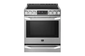 Lg LSIS3018SS Lg Studio 6.3 Cu. Ft. Induction Slide-In Range With Probake Convection And Easyclean Slide In Ranges front control slide-in stove