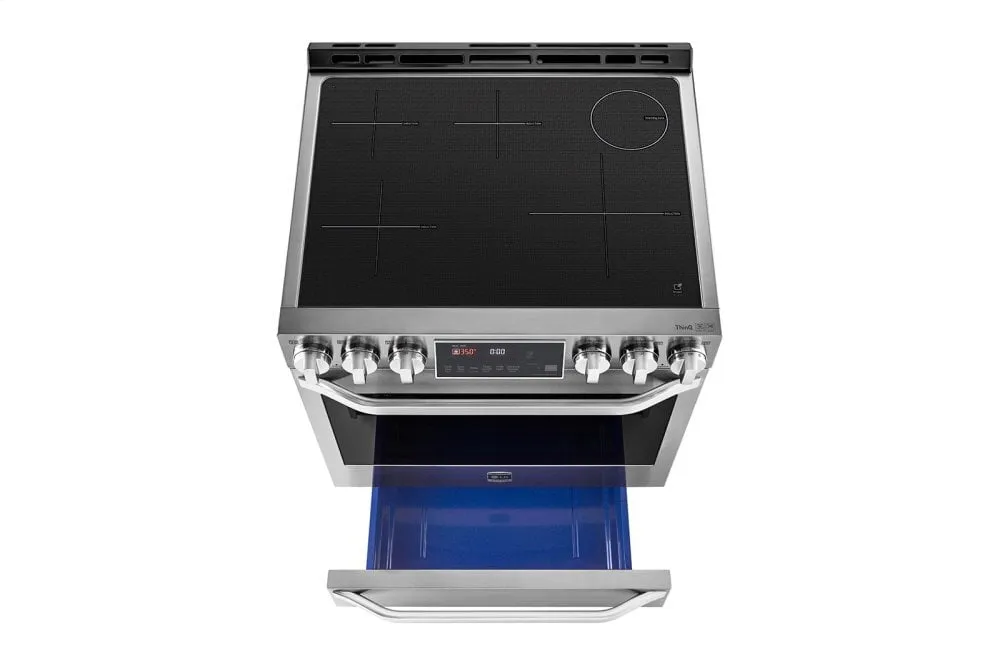 Lg LSIS3018SS Lg Studio 6.3 Cu. Ft. Induction Slide-In Range With Probake Convection And Easyclean