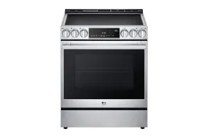 Lg LSIS6338F Lg Studio 6.3 Cu. Ft. Instaview Induction Slide-In Range With Air Fry And Air Sous Vide Slide In Ranges front control slide-in stove