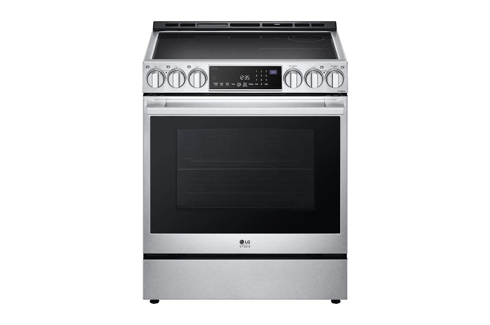 Lg LSIS6338F Lg Studio 6.3 Cu. Ft. Instaview Induction Slide-In Range With Air Fry And Air Sous Vide Slide In Ranges front control slide-in stove