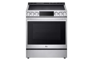 Lg LSIS6338FE Lg Studio 6.3 Cu. Ft. Instaview Induction Slide-In Range With Air Fry And Air Sous Vide Slide In Ranges front control slide-in stove