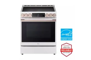 Lg LSIS6338NE Lg Studio 6.3 Cu. Ft. Instaview Induction Slide-In Range With Air Fry And Air Sous Vide Slide In Ranges front control slide-in stove