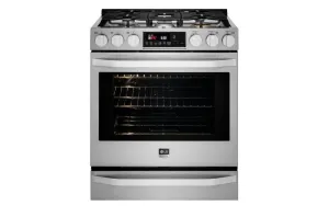 Lg LSSG3017ST Lg Studio 6.3 Cu. Ft. Smart Wi-Fi Enabled Gas Slide-In Range With Probake Convection Slide In Ranges front control slide-in stove