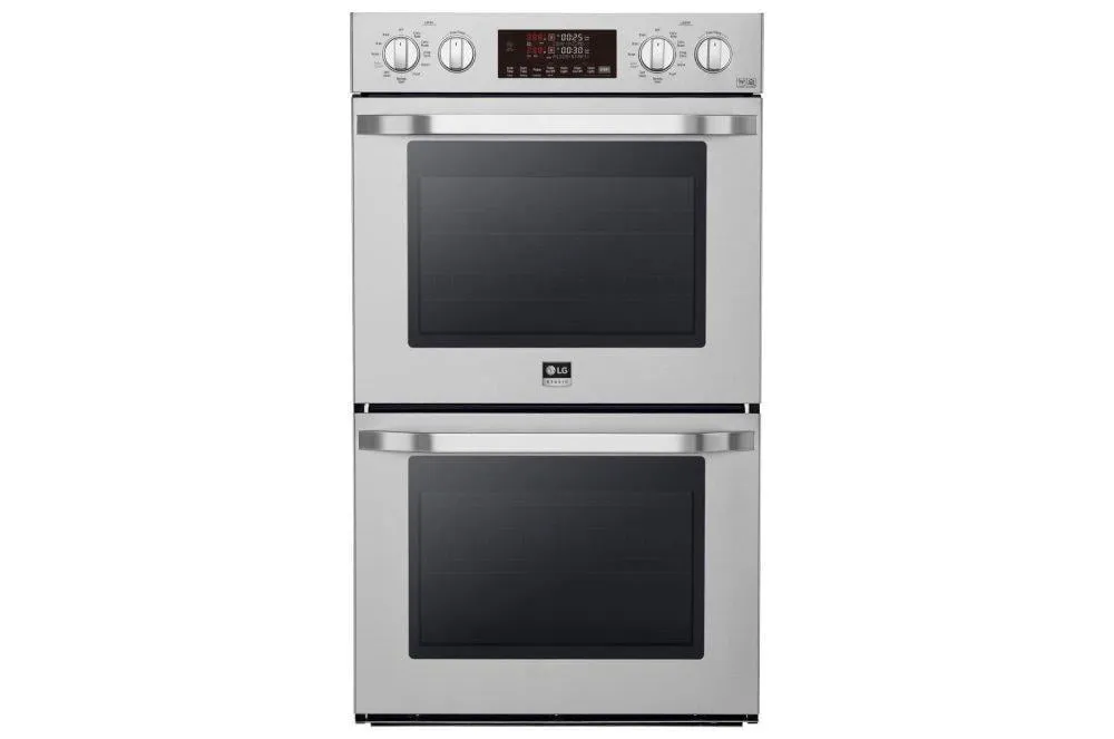 Lg LSWD307ST Lg Studio 4.7 Cu. Ft. Smart Wi-Fi Enabled Double Built-In Wall Oven Double Wall Ovens built-in double oven 30 inch