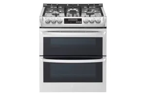 Lg LTG4715ST 6.9 Cu. Ft. Smart Wi-Fi Enabled Gas Double Oven Slide-In Range With Probake Convection And Easyclean Slide In Ranges front control slide-in stove