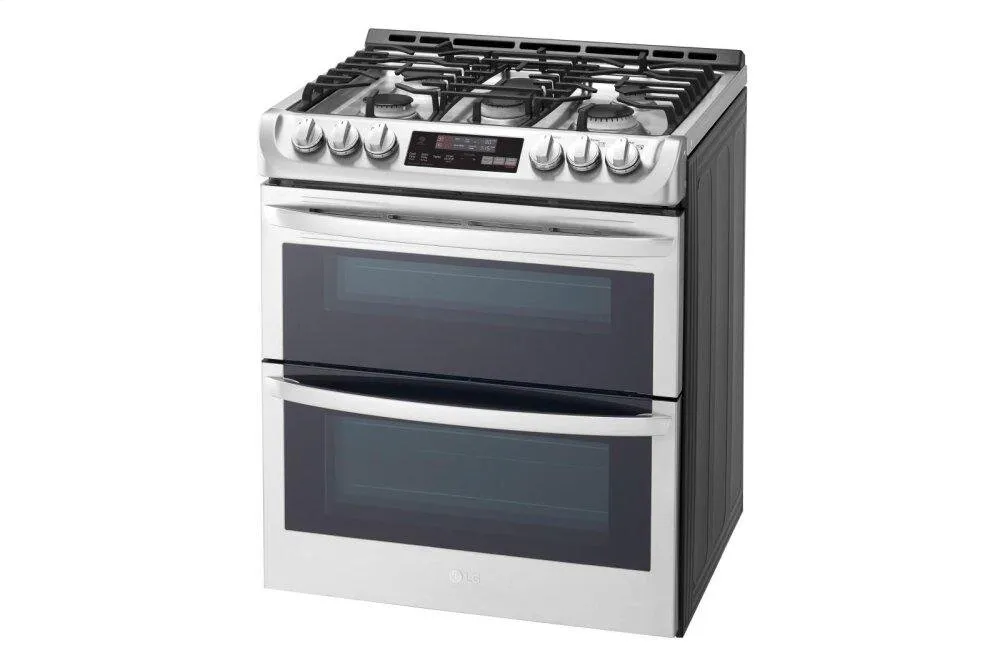 Lg LTG4715ST 6.9 Cu. Ft. Smart Wi-Fi Enabled Gas Double Oven Slide-In Range With Probake Convection And Easyclean