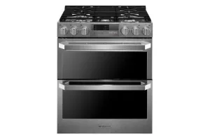 Lg LUTD4919SN Lg Signature 7.3 Cu.Ft. Smart Wi-Fi Enabled Dual Fuel Double Oven Range With Probake Convection Professional Ranges 6 burner professional gas range