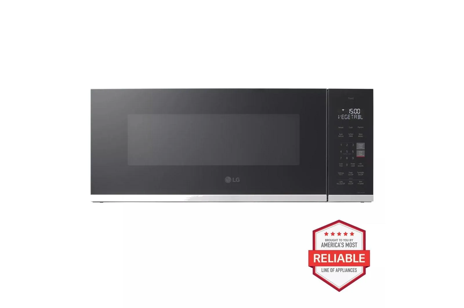Lg MVEF1323F 1.3 Cu. Ft. Smart Low Profile Over-The-Range Microwave Oven Over The Range Microwaves convection over-the-range microwave