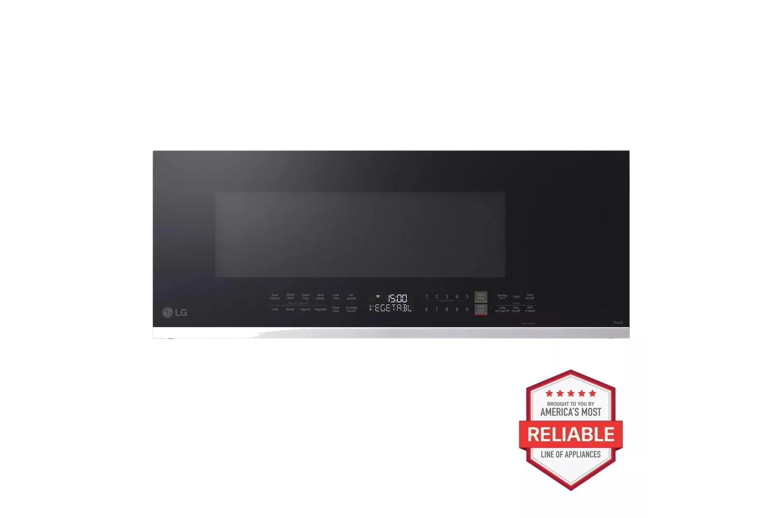 Lg MVEF1337F 1.3 Cu. Ft. Smart Low Profile Over-The-Range Microwave Oven With Sensor Cook Over The Range Microwaves convection over-the-range microwave