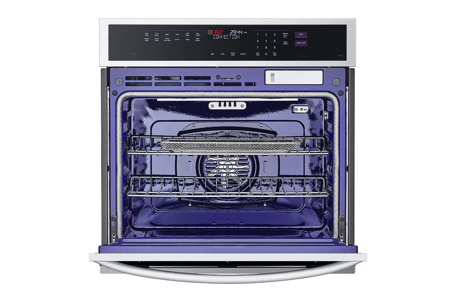 Lg WSEP4727F 4.7 Cu. Ft. Smart Wall Oven With Instaview, True Convection, Air Fry, And Steam Sous Vide