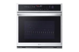 Lg WSEP4727F 4.7 Cu. Ft. Smart Wall Oven With Instaview, True Convection, Air Fry, And Steam Sous Vide Single Wall Ovens single oven with self-cleaning feature
