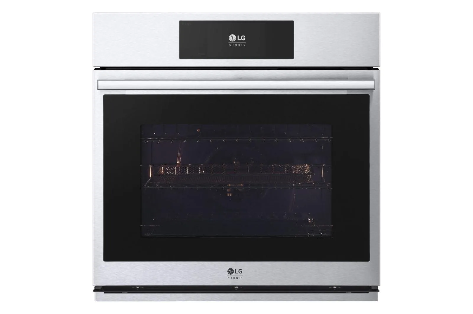 Lg WSES4728F Lg Studio 4.7 Cu. Ft. Smart Instaview Electric Single Built-In Wall Oven With Air Fry & Steam Sous Vide Wall Ovens oven with smart temperature control