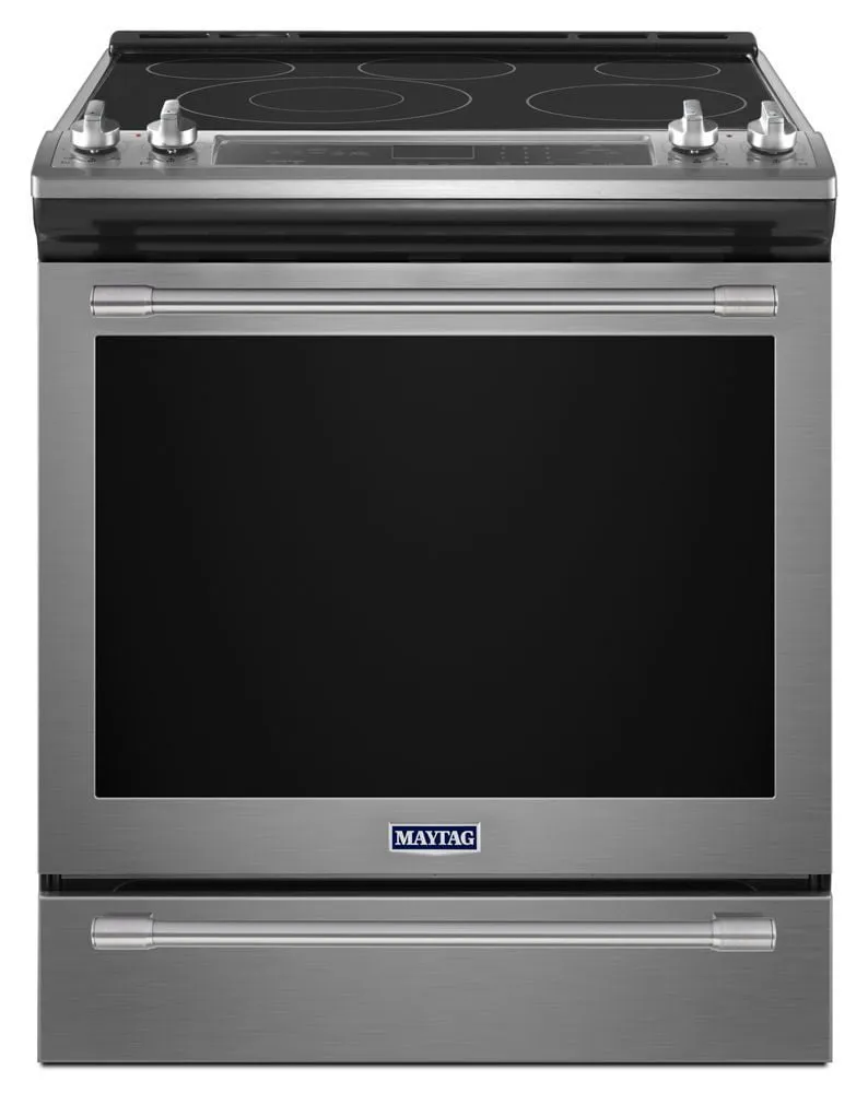 Maytag MES8800FZ 30-Inch Wide Slide-In Electric Range With True Convection And Fit System - 6.4 Cu. Ft. Slide In Ranges front control slide-in stove