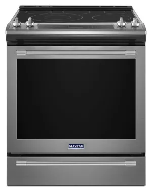 Maytag MES8800FZ 30-Inch Wide Slide-In Electric Range With True Convection And Fit System - 6.4 Cu. Ft. Slide In Ranges front control slide-in stove