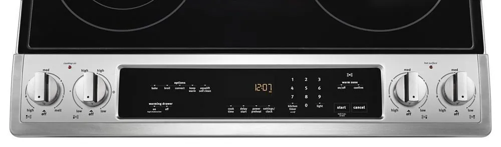 Maytag MES8800FZ 30-Inch Wide Slide-In Electric Range With True Convection And Fit System - 6.4 Cu. Ft.