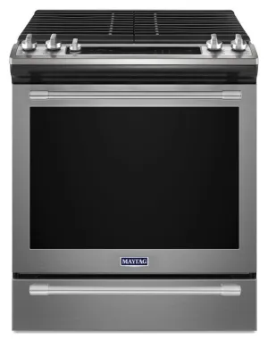 Maytag MGS8800FZ 30-Inch Wide Slide-In Gas Range With True Convection And Fit System - 5.8 Cu. Ft. Slide In Ranges front control slide-in stove