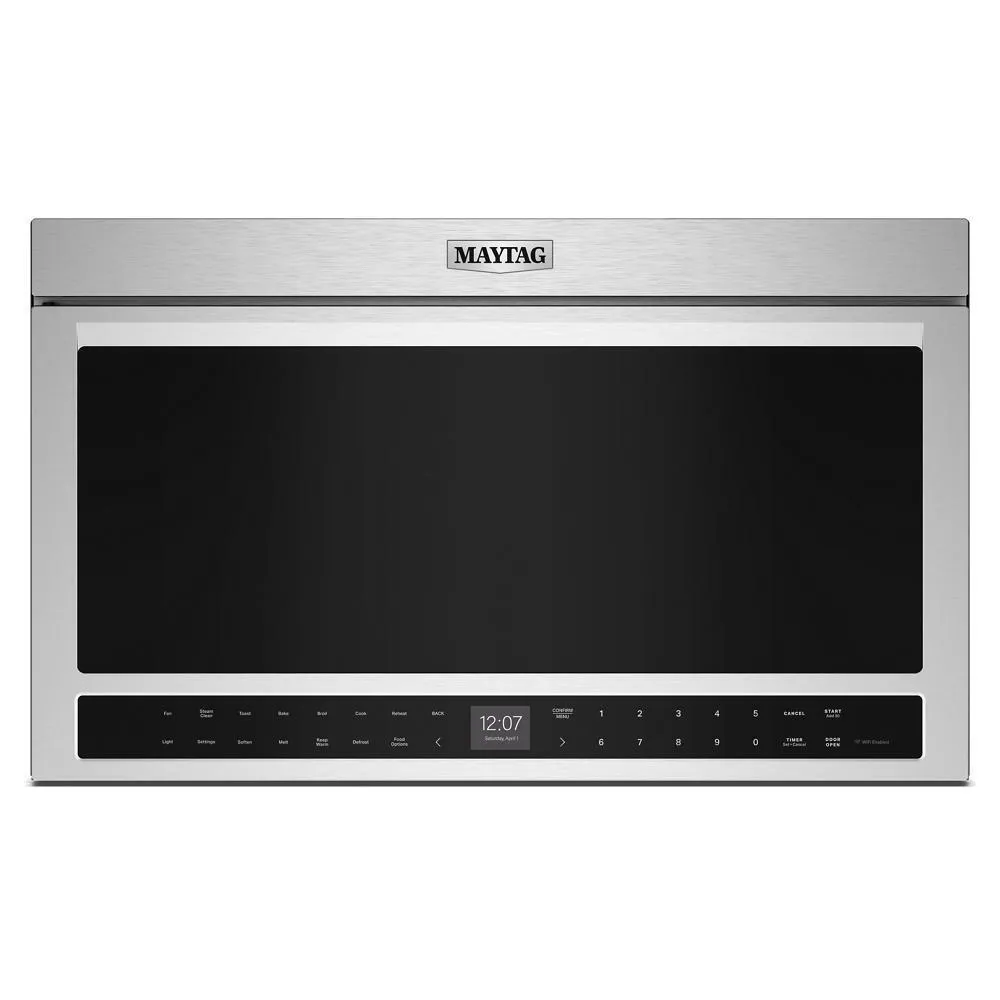 Maytag MMMF8030PZ Flush Mount Over-The-Range Toaster Oven Combination - 1.1 Cu. Ft. Over The Range Microwaves convection over-the-range microwave