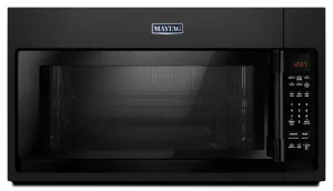Maytag MMV4206FB Over-The-Range Microwave With Interior Cooking Rack - 2.0 Cu. Ft. Black Over The Range Microwaves convection over-the-range microwave