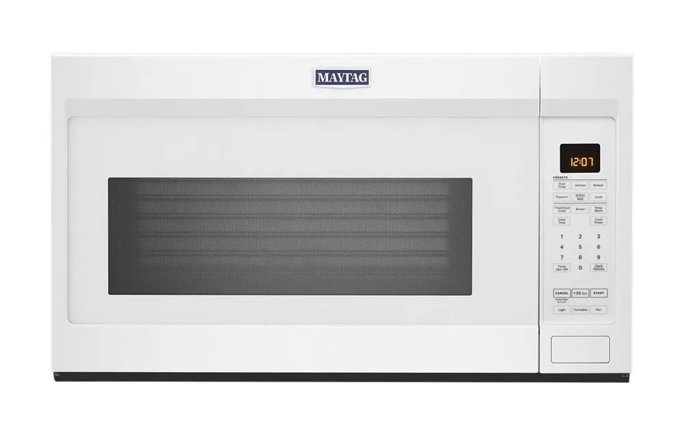 Maytag MMV4207JW Over-The-Range Microwave With Dual Crisp Feature - 1.9 Cu. Ft. Over The Range Microwaves convection over-the-range microwave