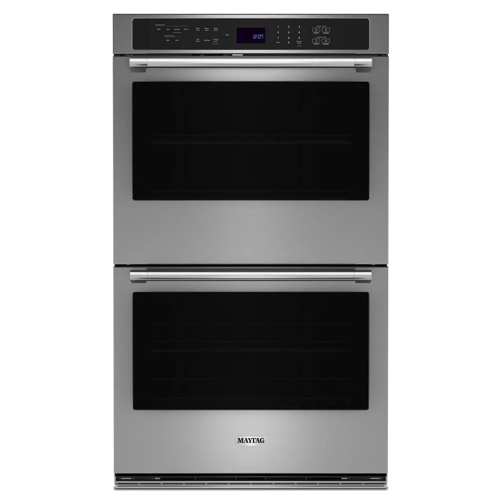 Maytag MOED6030LZ 30-Inch Double Wall Oven With Air Fry And Basket - 10 Cu. Ft. Wall Ovens convection wall oven with steam assist