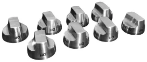 Maytag W10231704 Cooktop Burner Control Knob Kit, Stainless Steel Range Accessories drip pans for electric ranges