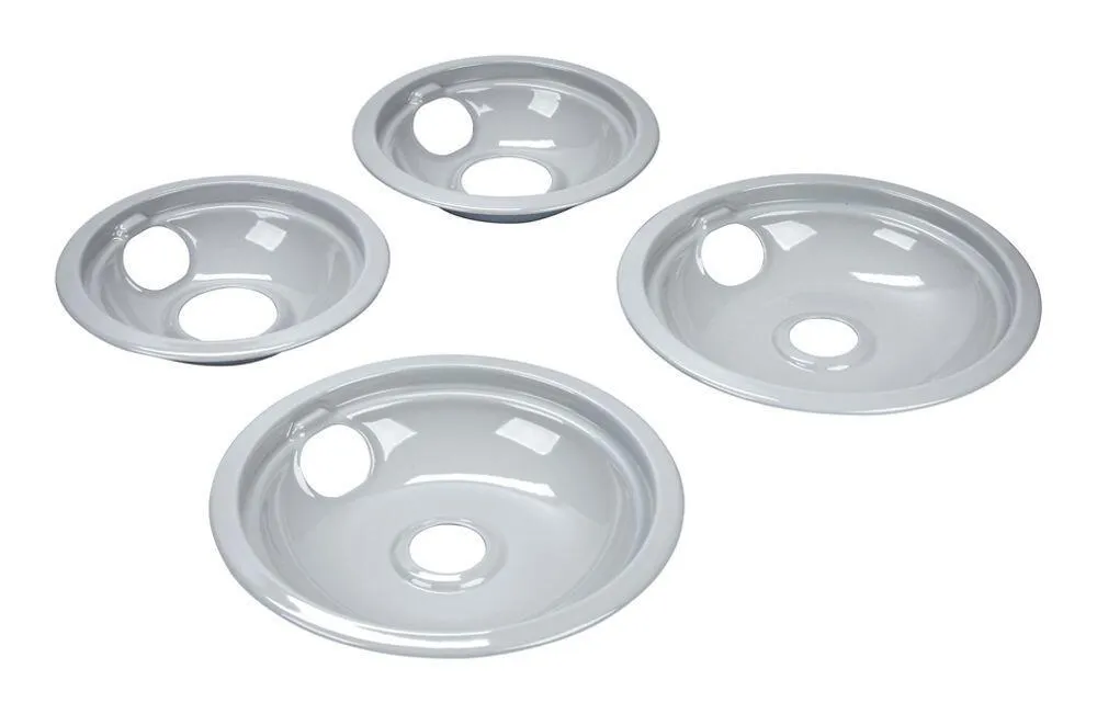 Maytag W10291024 Round Electric Range Burner Drip Bowls - Gray Range Accessories drip pans for electric ranges