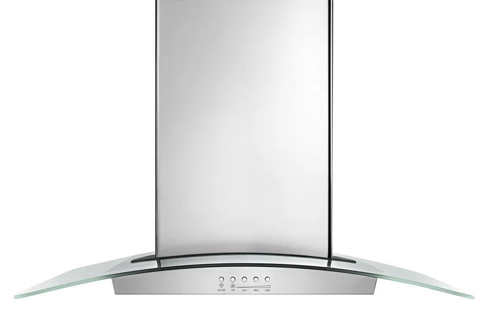 Maytag WVW75UC6DS 36" Modern Glass Wall Mount Range Hood Ducted Hoods under cabinet ducted hood