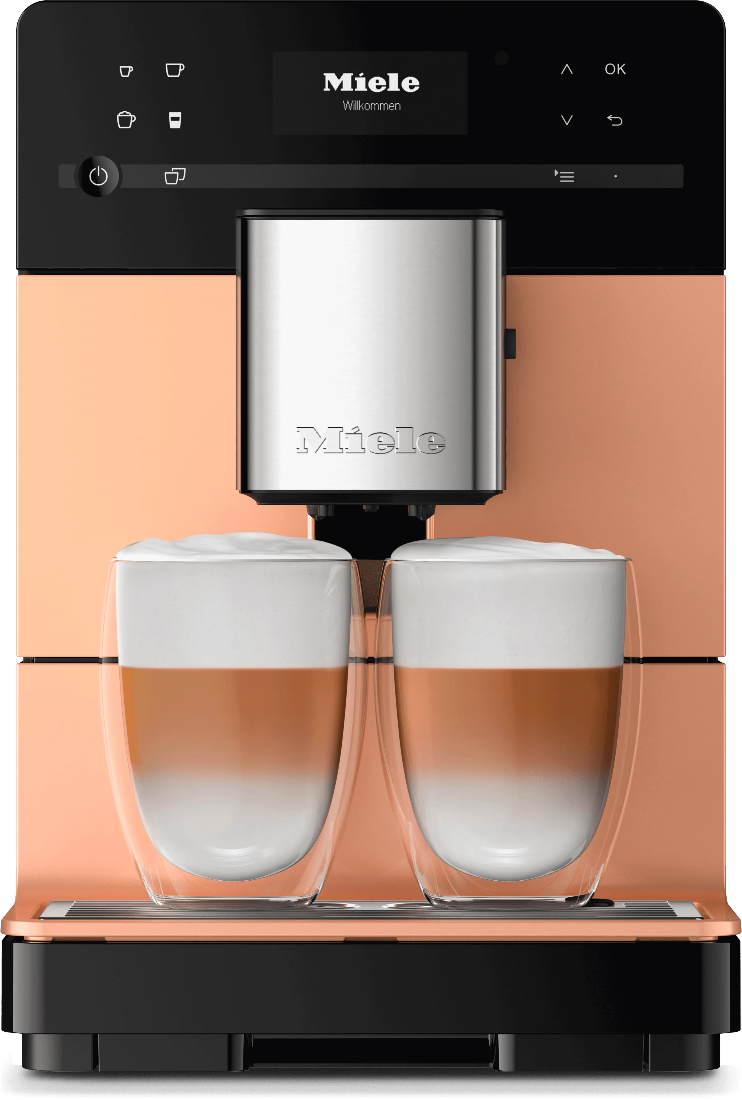 Miele CM 5510 SILENCE ROSE GOLD PF Cm 5510 Silence - Countertop Coffee Machine With Onetouch For Two For The Ultimate In Coffee Enjoyment. Coffee Systems espresso machines for home use
