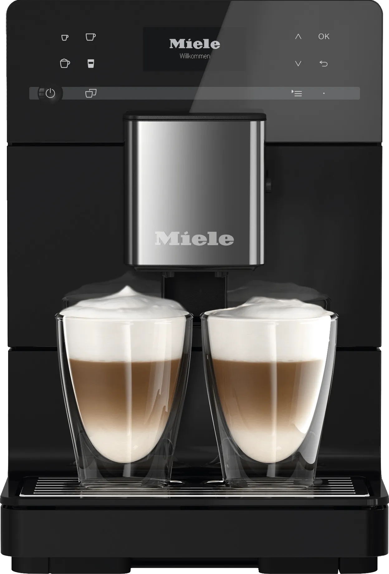 Miele CM5310 SILENCE BLACK  Countertop Coffee Machine With Onetouch For Two For The Ultimate In Coffee Enjoyment. Coffee Systems espresso machines for home use