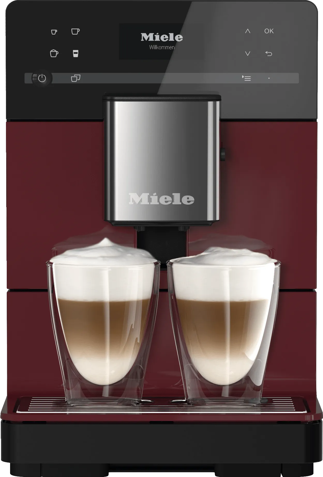 Miele CM5310 SILENCE RED  Countertop Coffee Machine With Onetouch For Two For The Ultimate In Coffee Enjoyment. Coffee Systems espresso machines for home use