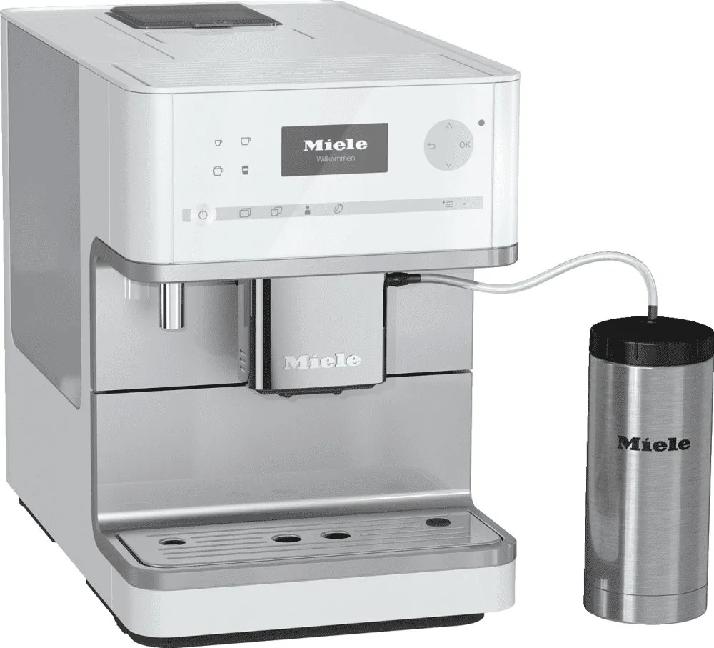 Miele CM6350 White Cm 6350 - Countertop Coffee Machine With Onetouch For Two Feature And Integrated Cup Warmer For Perfect Coffee. Coffee Systems espresso machines for home use