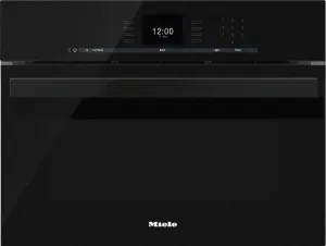 Miele DGC66001BK Dgc 6600-1 Steam Oven With Full-Fledged Oven Function And Xl Cavity Combines Two Cooking Techniques - Steam And Convection.-Obsidian Black Single Wall Ovens electric wall oven with convection