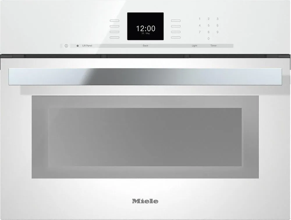 Miele DGC66001WH Dgc 6600-1 Steam Oven With Full-Fledged Oven Function And Xl Cavity Combines Two Cooking Techniques - Steam And Convection.- Brilliant White Single Wall Ovens electric wall oven with convection