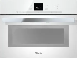 Miele DGC66001WH Dgc 6600-1 Steam Oven With Full-Fledged Oven Function And Xl Cavity Combines Two Cooking Techniques - Steam And Convection.- Brilliant White Single Wall Ovens electric wall oven with convection