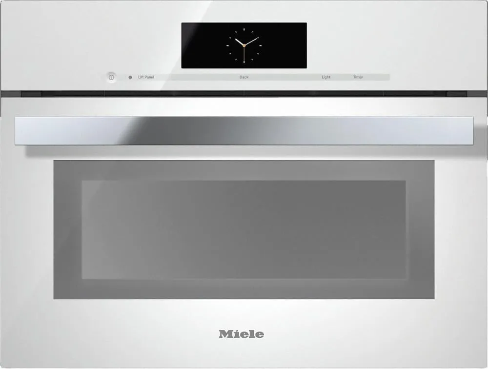 Miele DGC68001WH Dgc 6800-1 Steam Oven With Full-Fledged Oven Function And Xl Cavity Combines Two Cooking Techniques - Steam And Convection.- Brilliant White Single Wall Ovens electric wall oven with convection